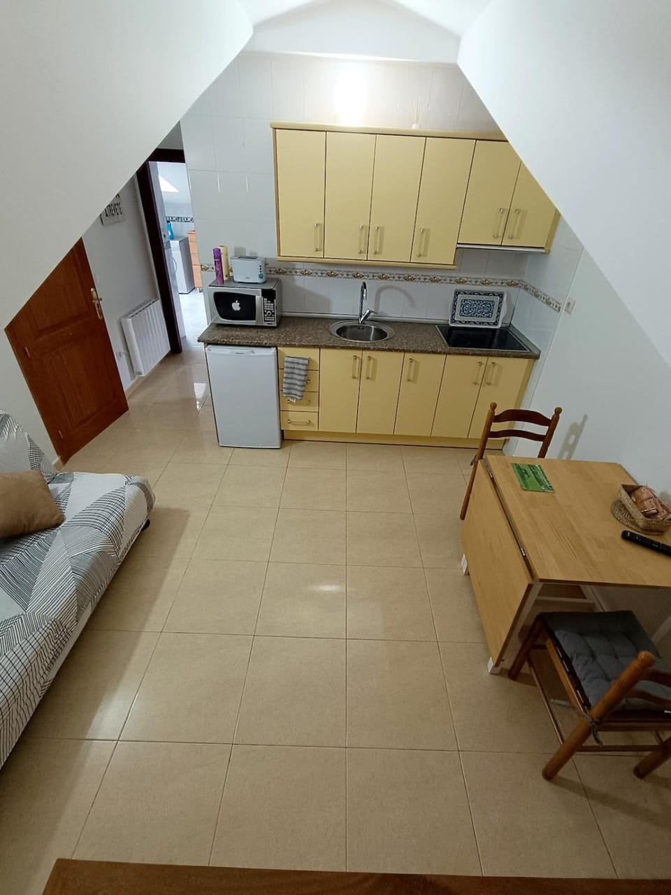 Kitchen or kitchenette, Living room, Dining area