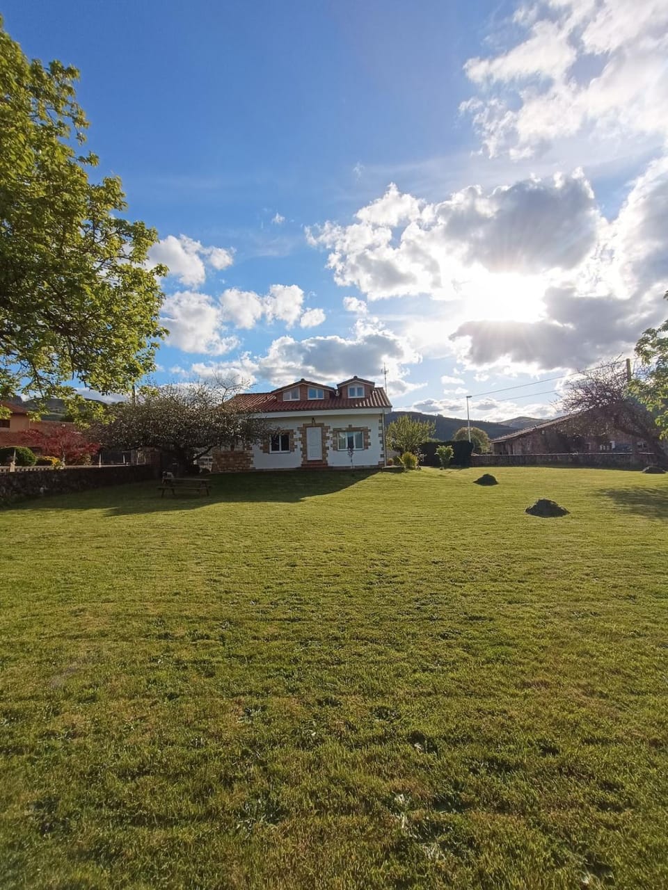 Property building, Spring, Garden