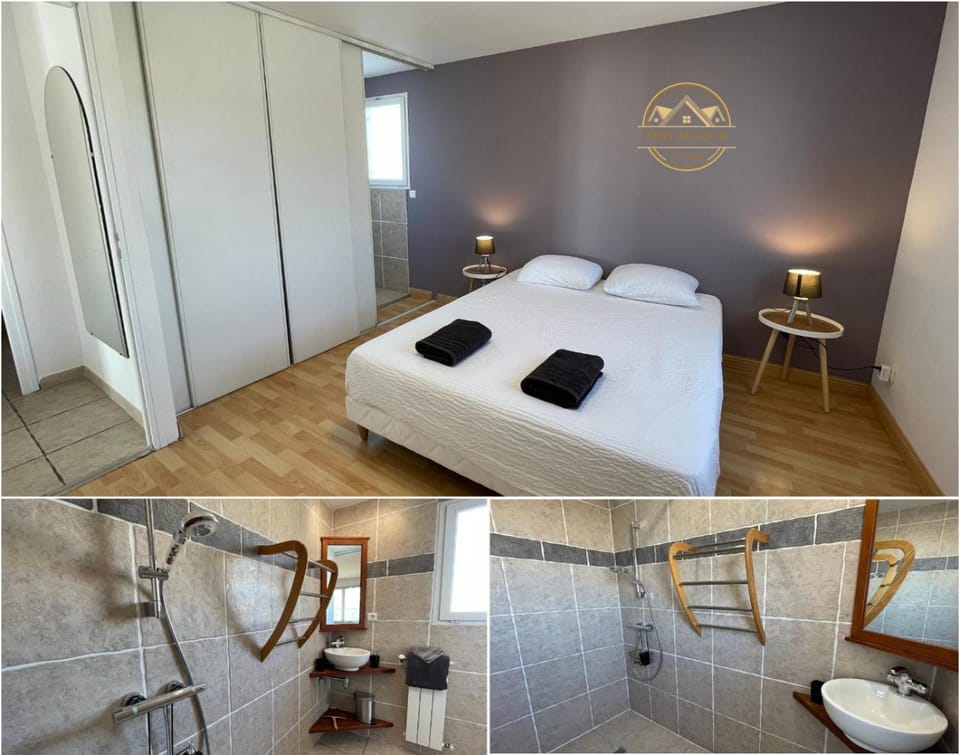 Shower, Bed, Photo of the whole room, Bedroom, storage, towels
