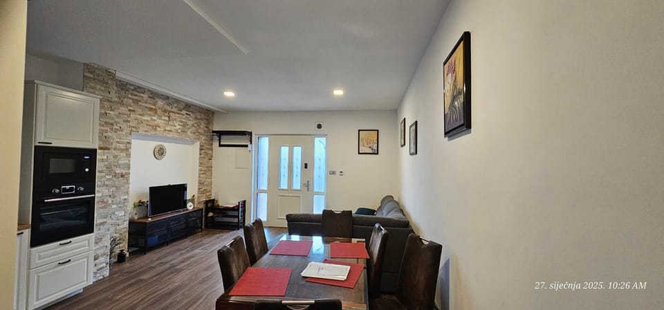 Kitchen or kitchenette, Living room, Dining area