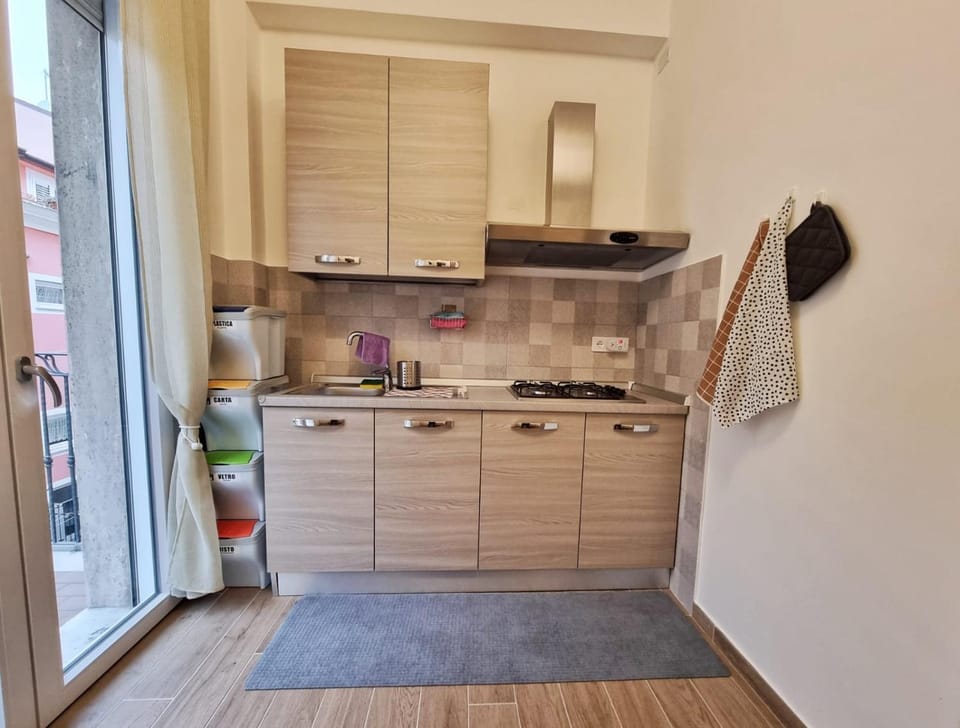 Balcony/Terrace, Kitchen or kitchenette, stove, air conditioner