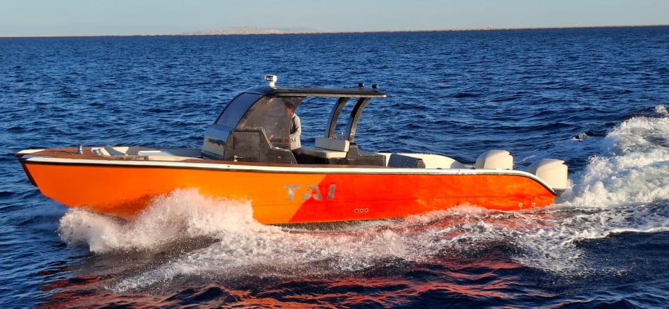 Tai Speedboat orange bay Island- Paradis Island- Dolphin - hula hula Island - Magawish island-etc Docked boat in Hurghada