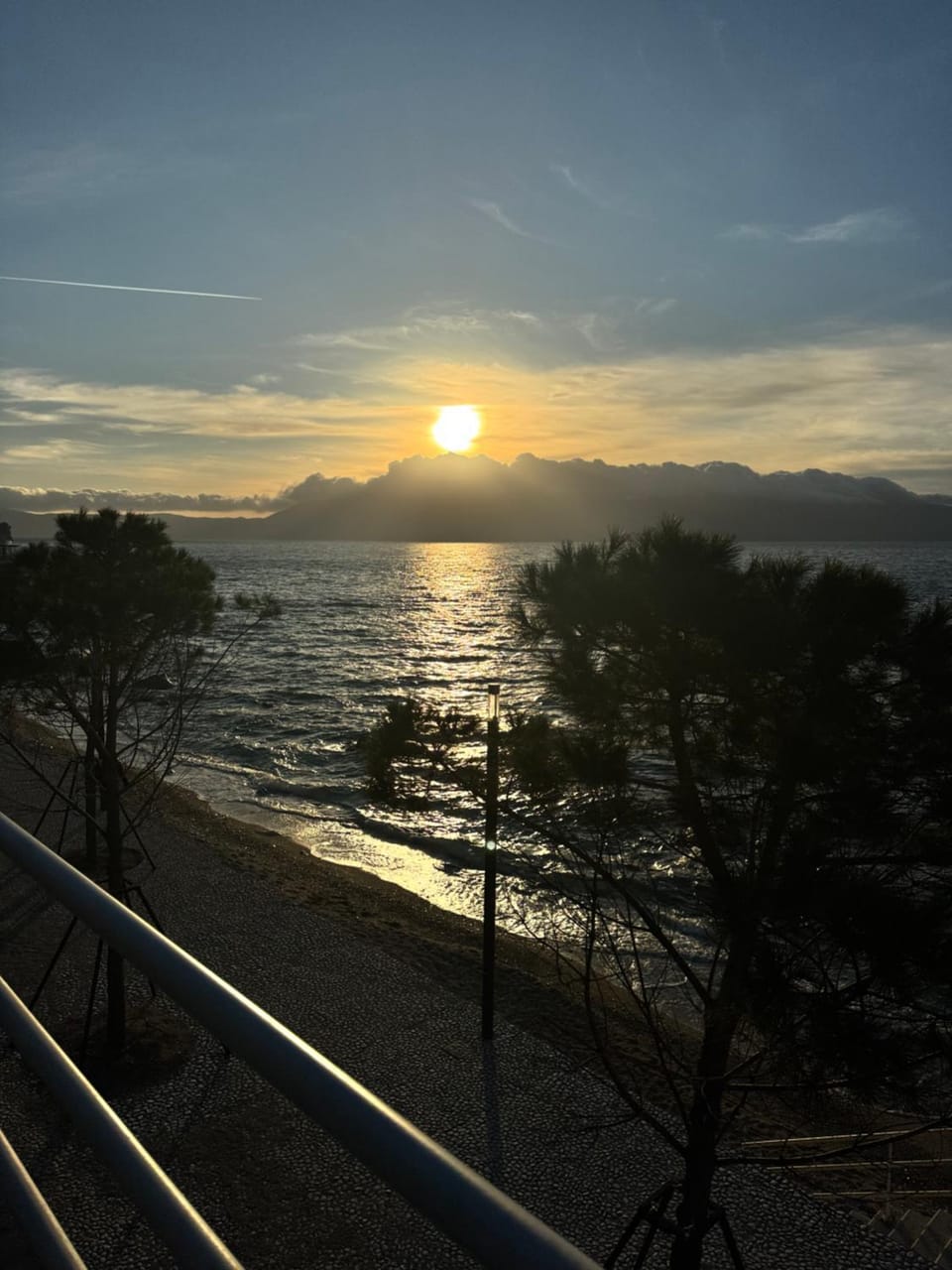 Beach, Sea view, Sunset