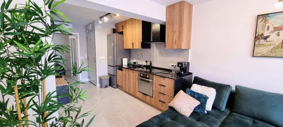 Kitchen or kitchenette, oven, stove