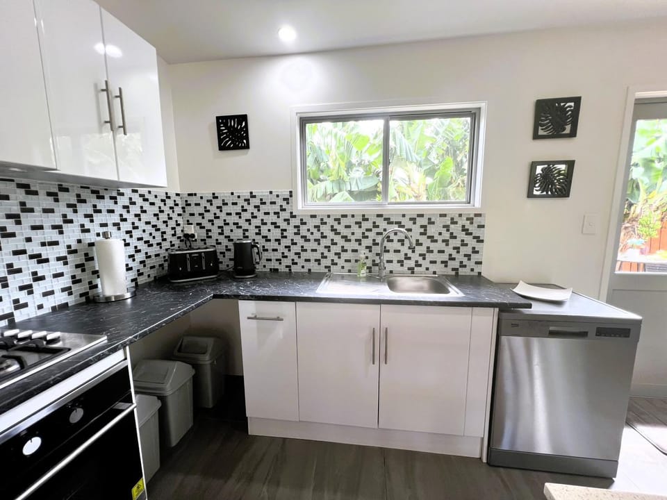 Kitchen or kitchenette, dishwasher