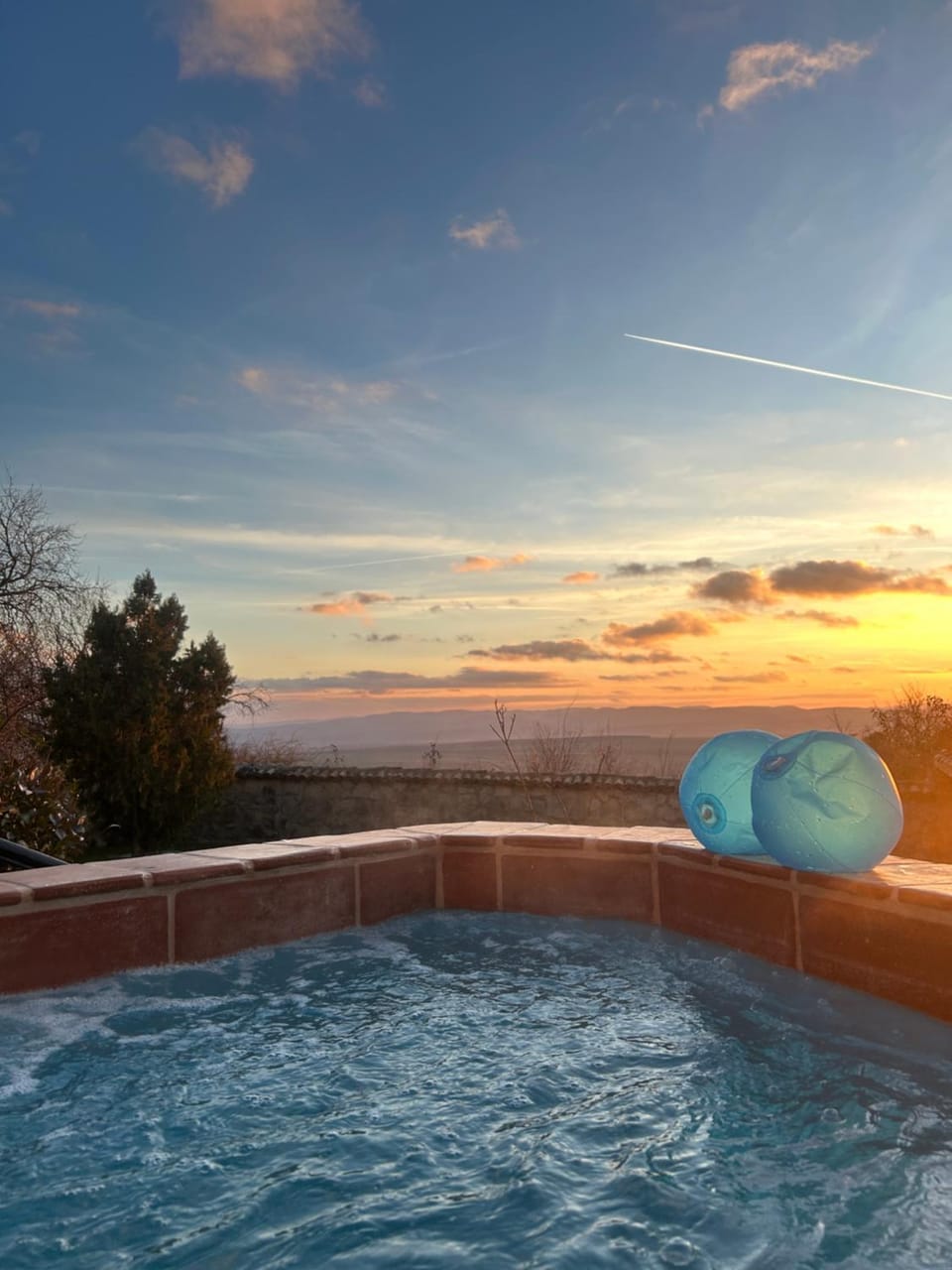 Hot Tub, Swimming pool, Sunset
