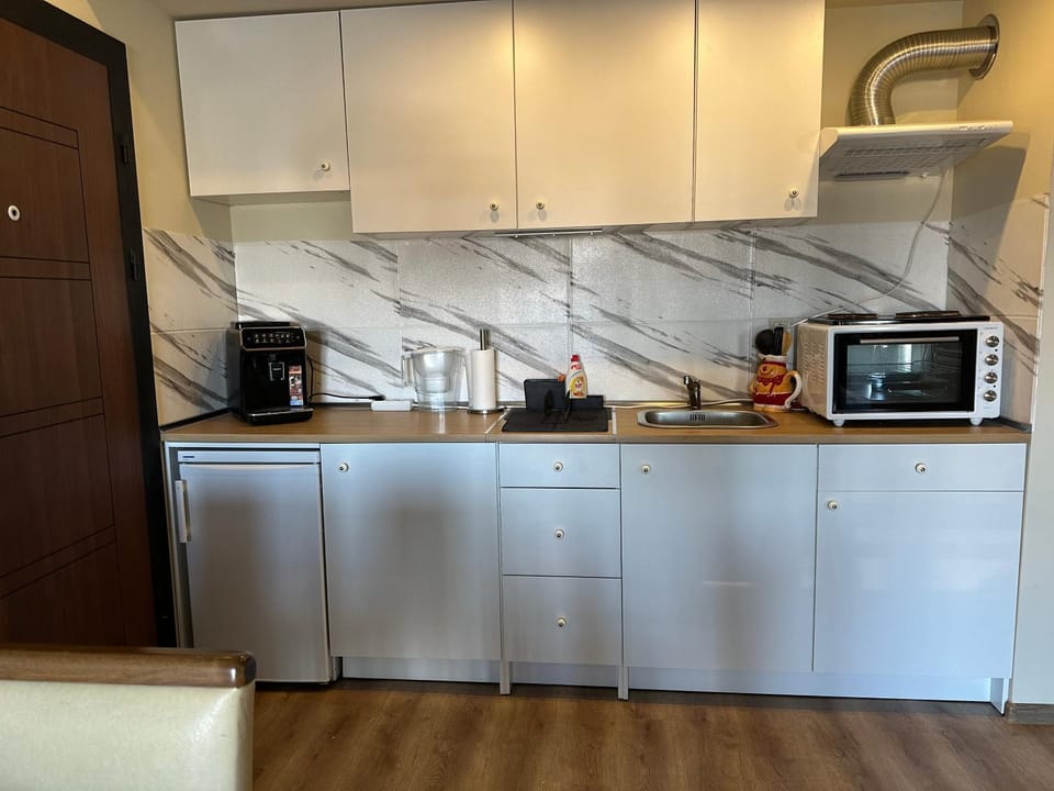 Coffee/tea facilities, Kitchen or kitchenette, oven