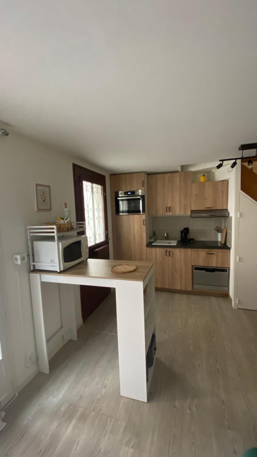 La Léonard île au coeur de l île d or logement avec chambre climatisée House in Amboise