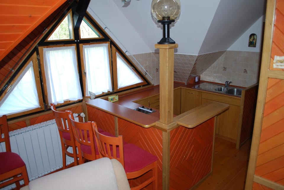 Patio, Coffee/tea facilities, Kitchen or kitchenette, Living room, Seating area, Dining area, Lake view