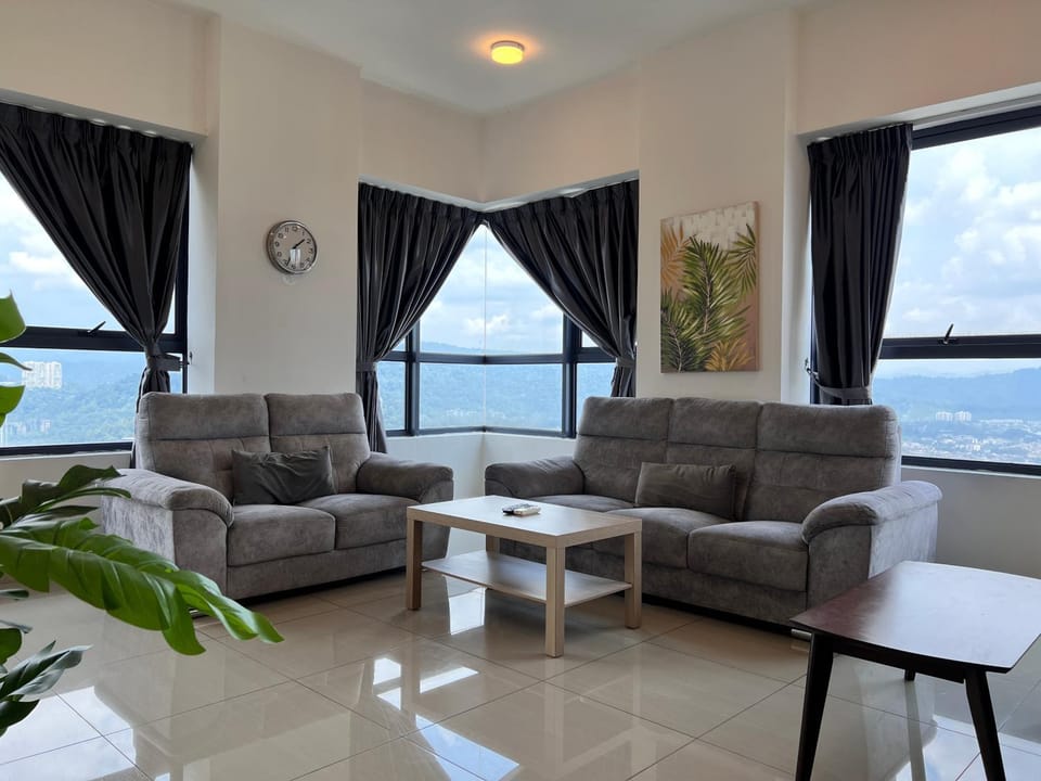 Living room, Seating area, Sea view