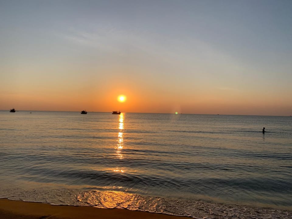 Natural landscape, Beach, Sea view, Sunset