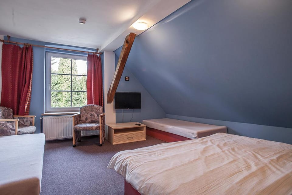 Bed, TV and multimedia, Living room, Photo of the whole room