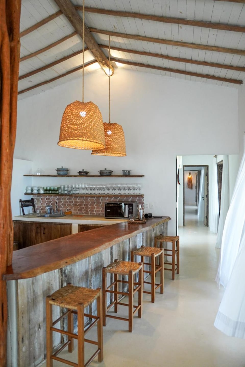 Kitchen or kitchenette, Living room, Seating area