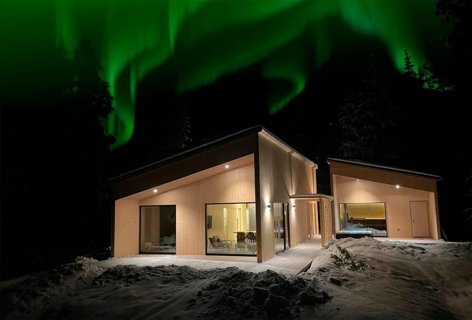 Facade/entrance, Night, Natural landscape, Winter