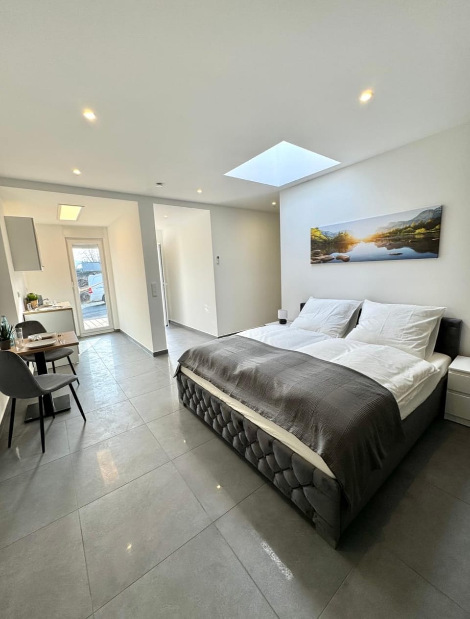 Bed, Living room, Photo of the whole room