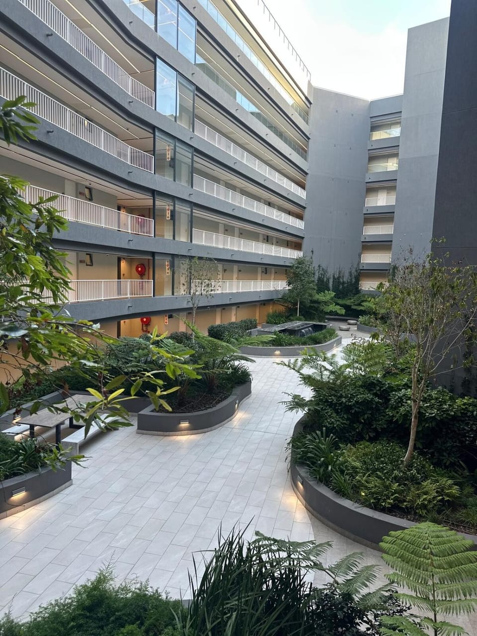 Property building, Garden view