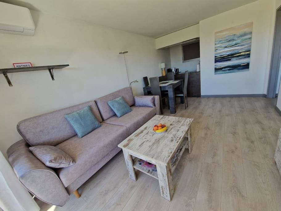 Cozy 1 Br with a seaview, AC, Pool and Parking Apartment in Antibes