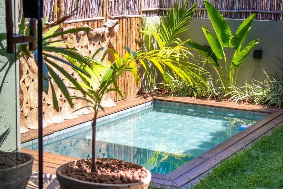 Natural landscape, Garden, Swimming pool