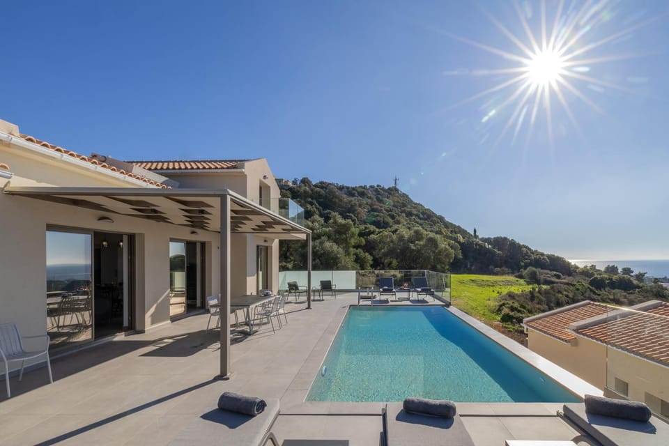 Natural landscape, Pool view, Sea view, Swimming pool, sunbed