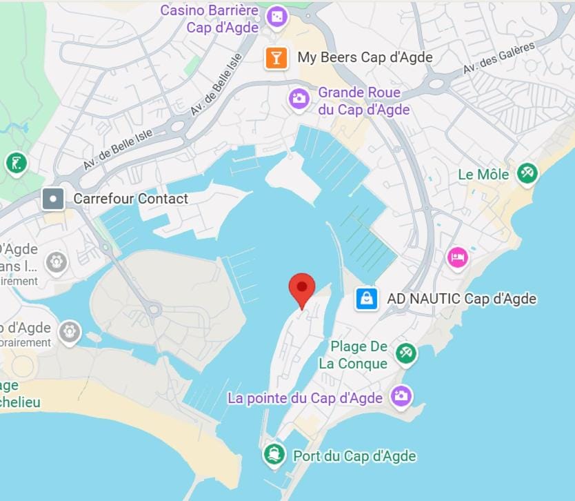 Studio vue port et mer Cap d'Agde île des Pêcheurs Apartment in Agde