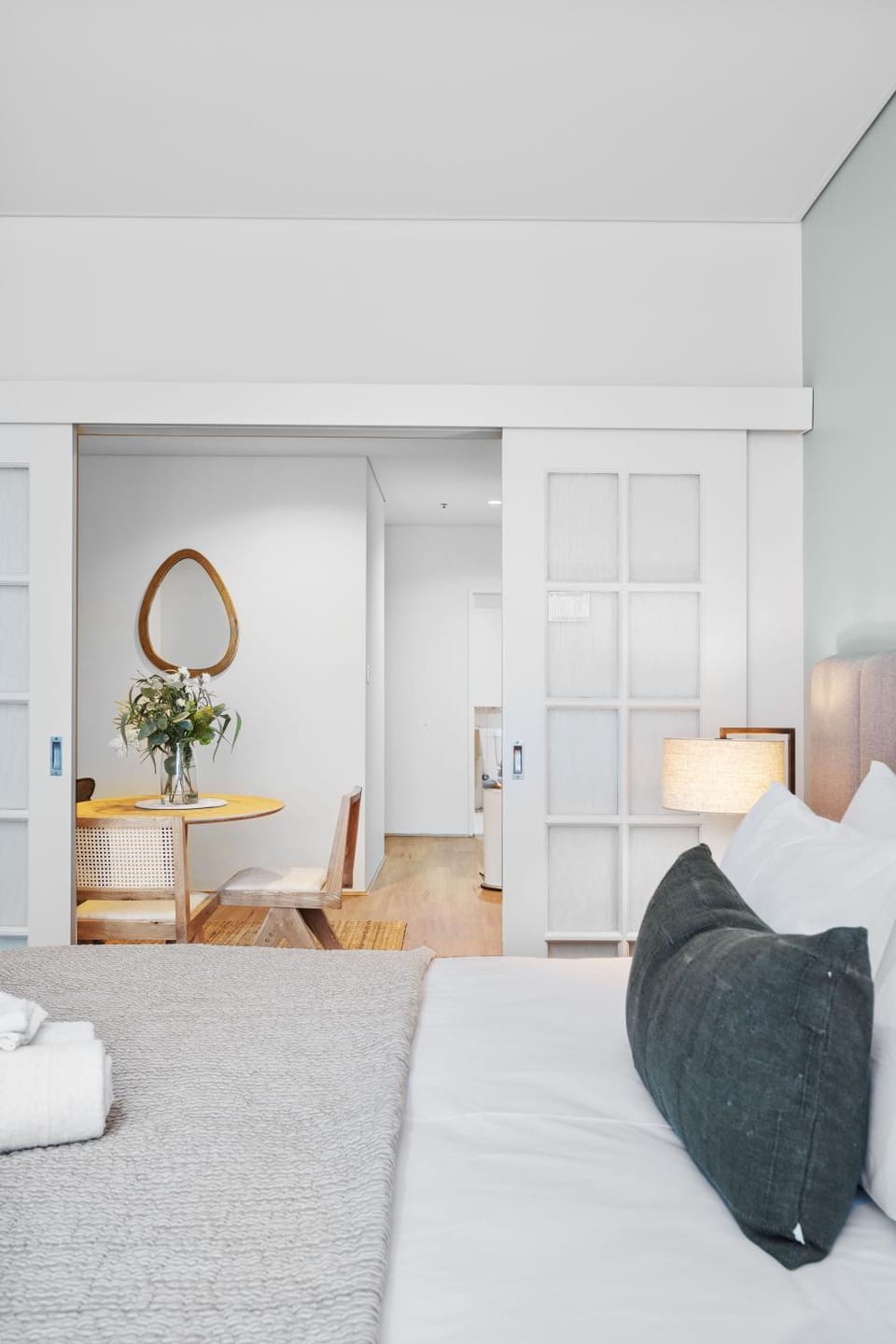 Bed, Living room, Bedroom