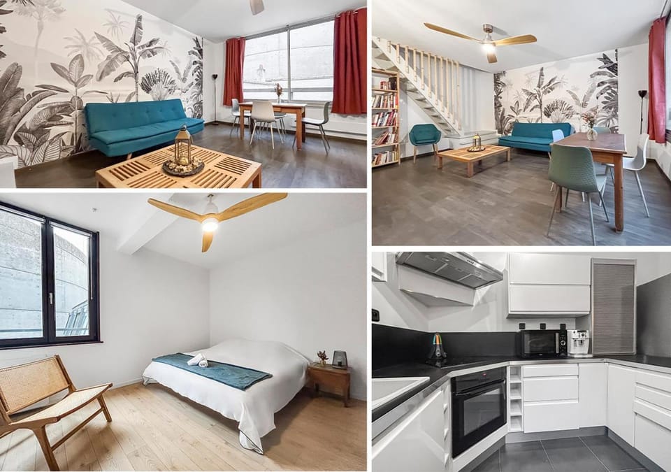 Living room, Dining area, Bedroom