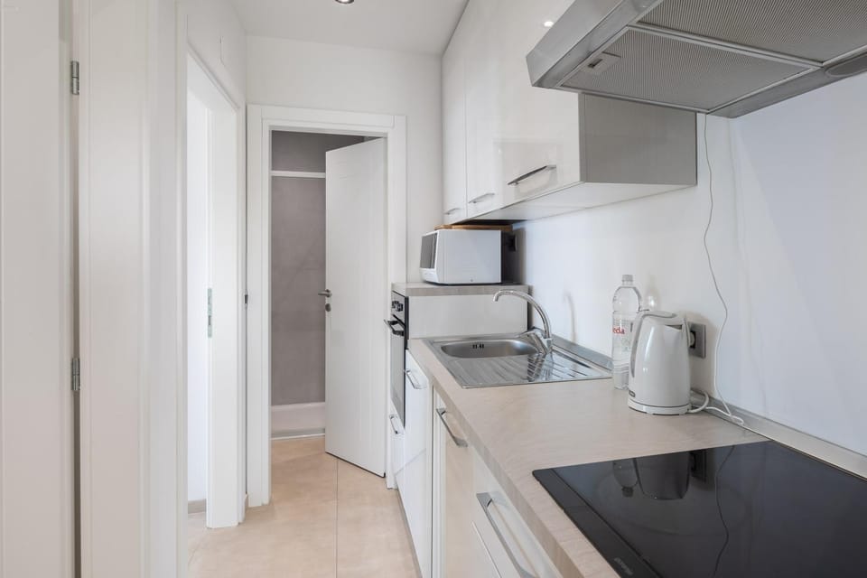 Kitchen or kitchenette, dishwasher