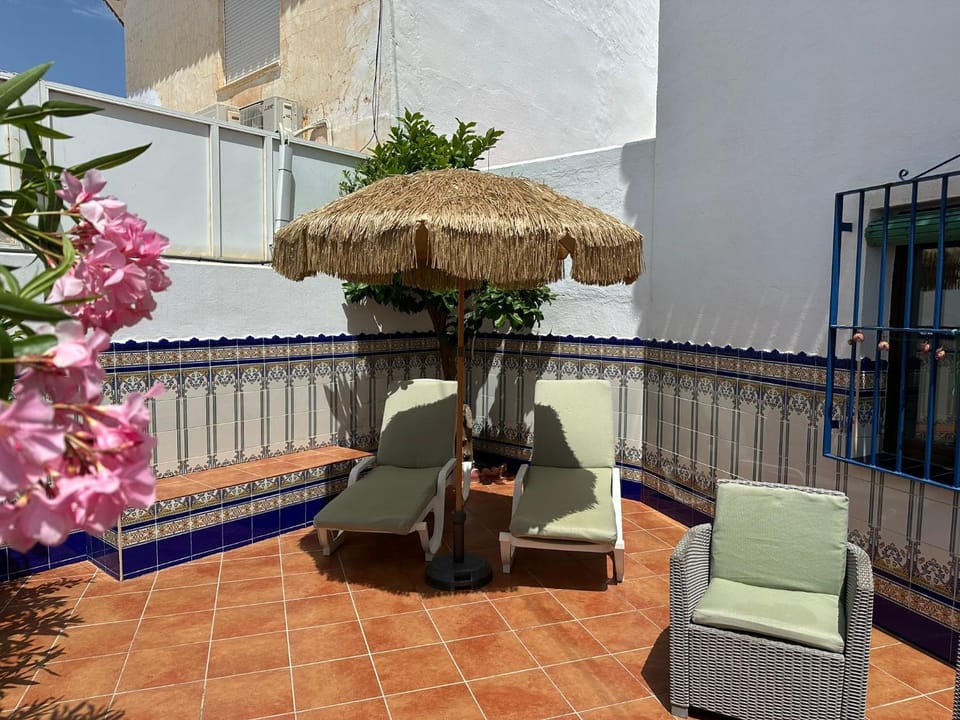 Garden view, sunbed