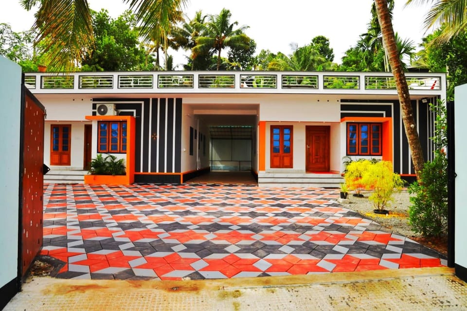 Lake of Alsima House in Kerala