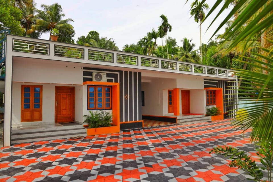 Lake of Alsima House in Kerala
