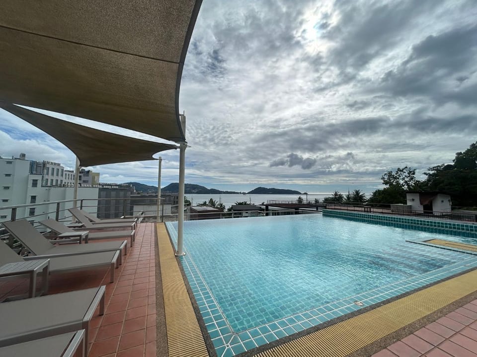 Pool view, Sea view, Swimming pool
