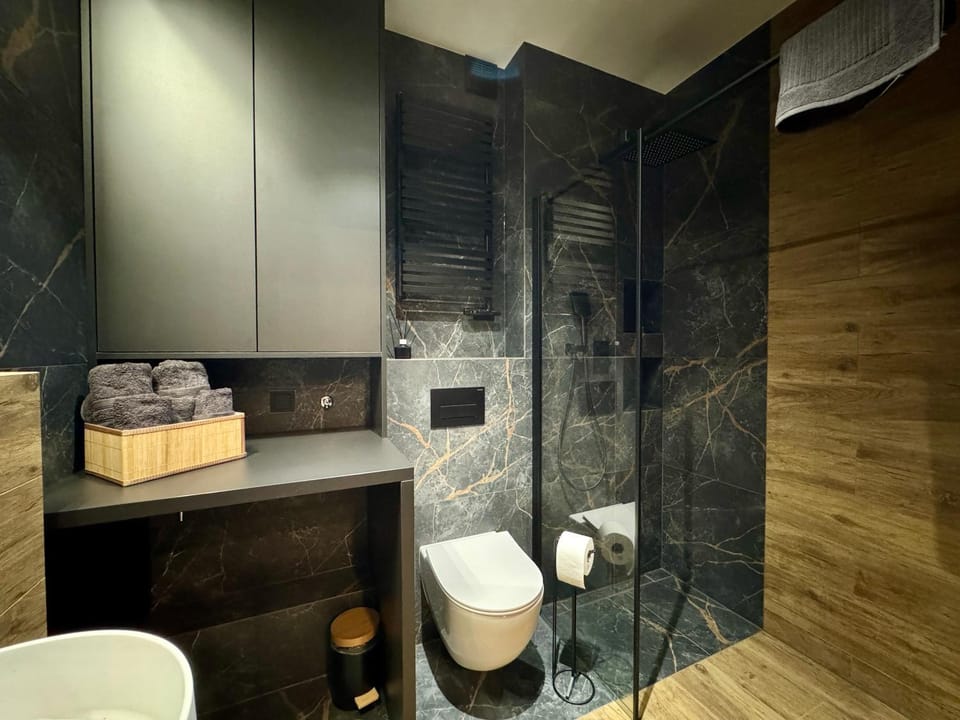 Shower, Toilet, Bathroom, towels