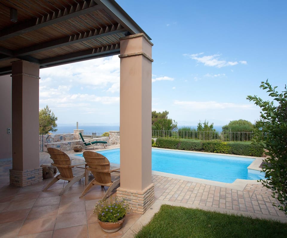 Patio, View (from property/room), Pool view, Sea view, Swimming pool