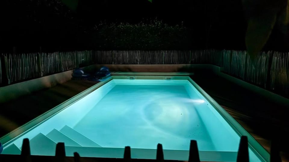 Night, Hot Tub, Swimming pool