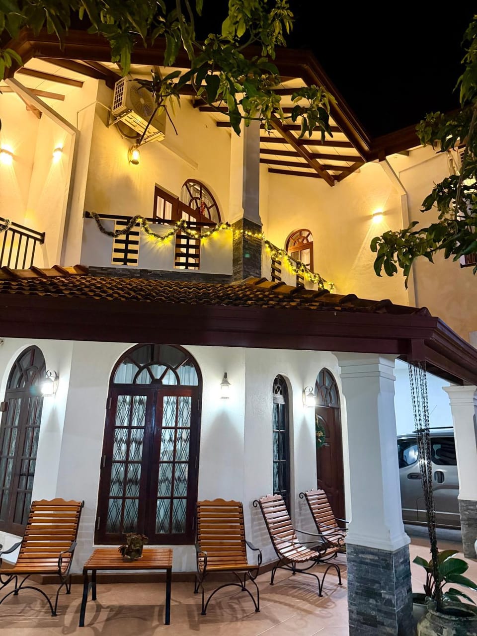 Property building, Night, View (from property/room), Balcony/Terrace, Seating area