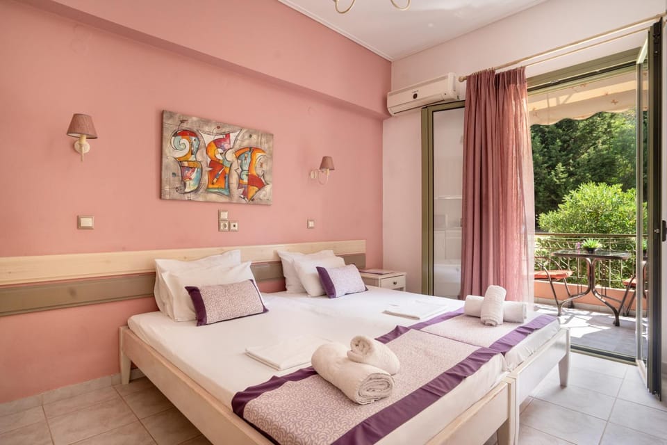 Property building, Living room, Bedroom