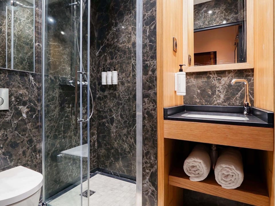 Shower, Toilet, Bathroom, towels