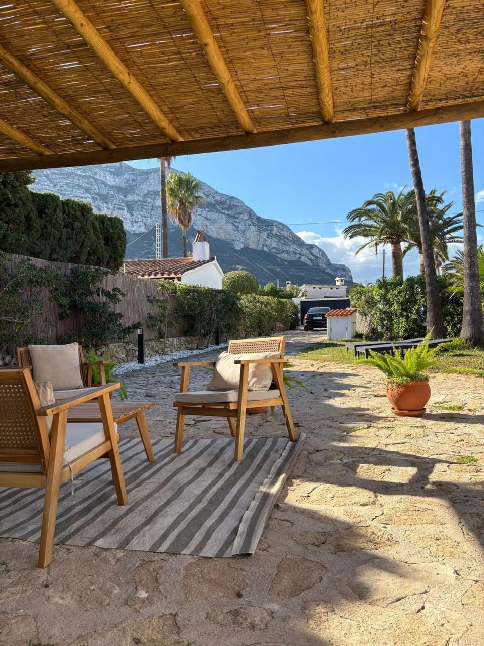Patio, Natural landscape, Mountain view