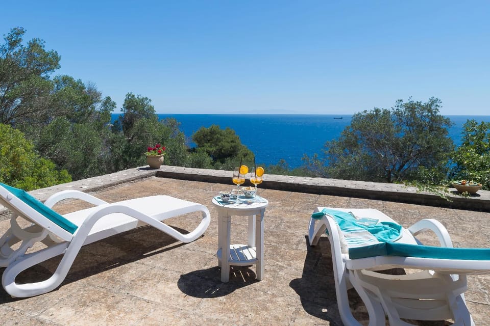 Day, Natural landscape, View (from property/room), Balcony/Terrace, Balcony/Terrace, Sea view, sunbed