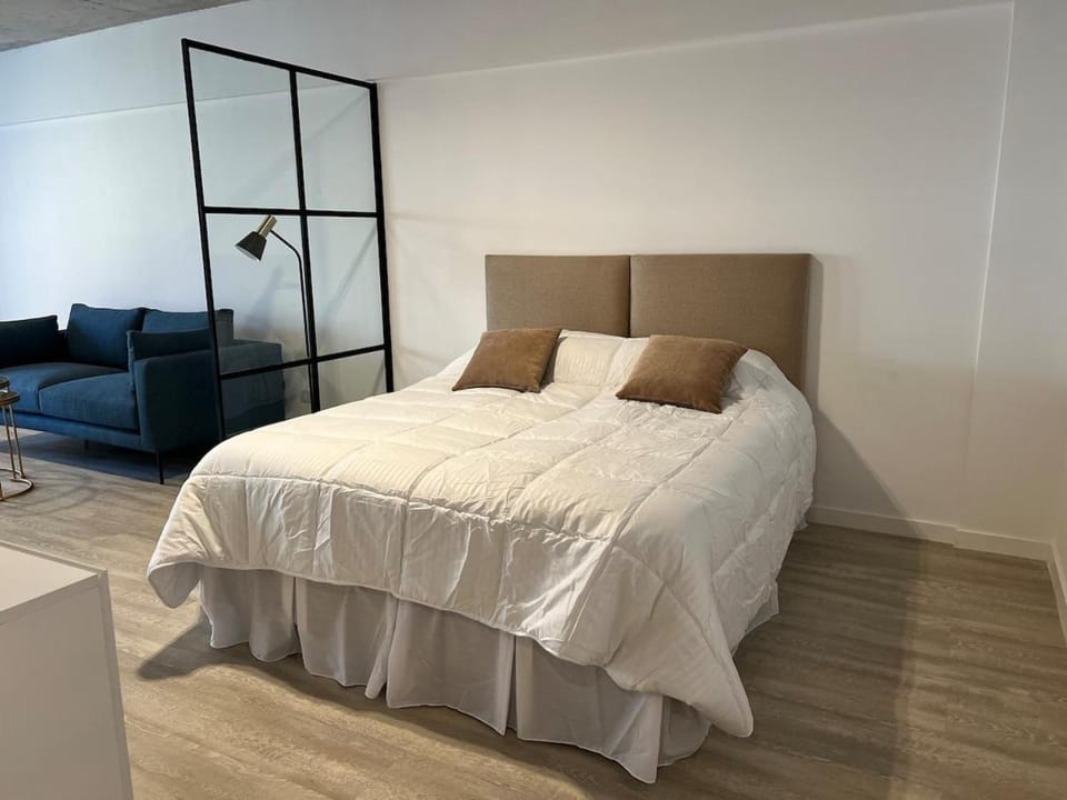 Bed, Living room, Bedroom