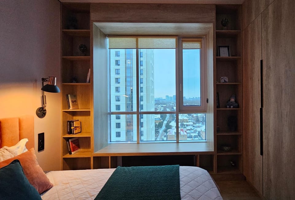 Bed, Library, Bedroom
