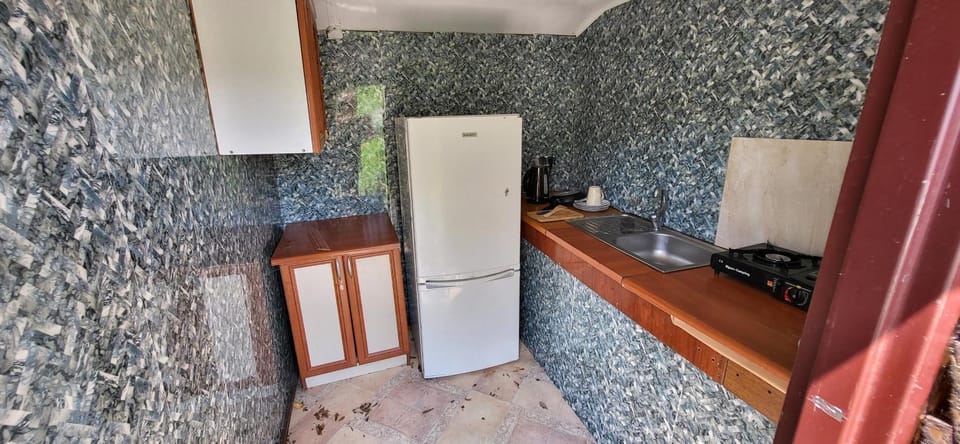 Kitchen or kitchenette, oven