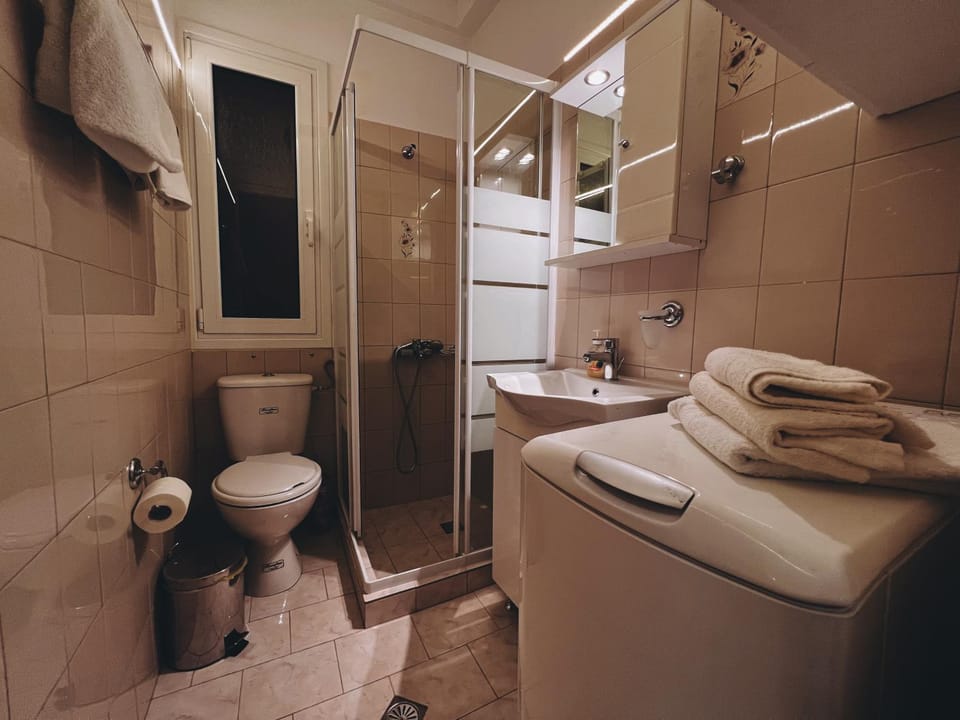Shower, Toilet, Bathroom, towels