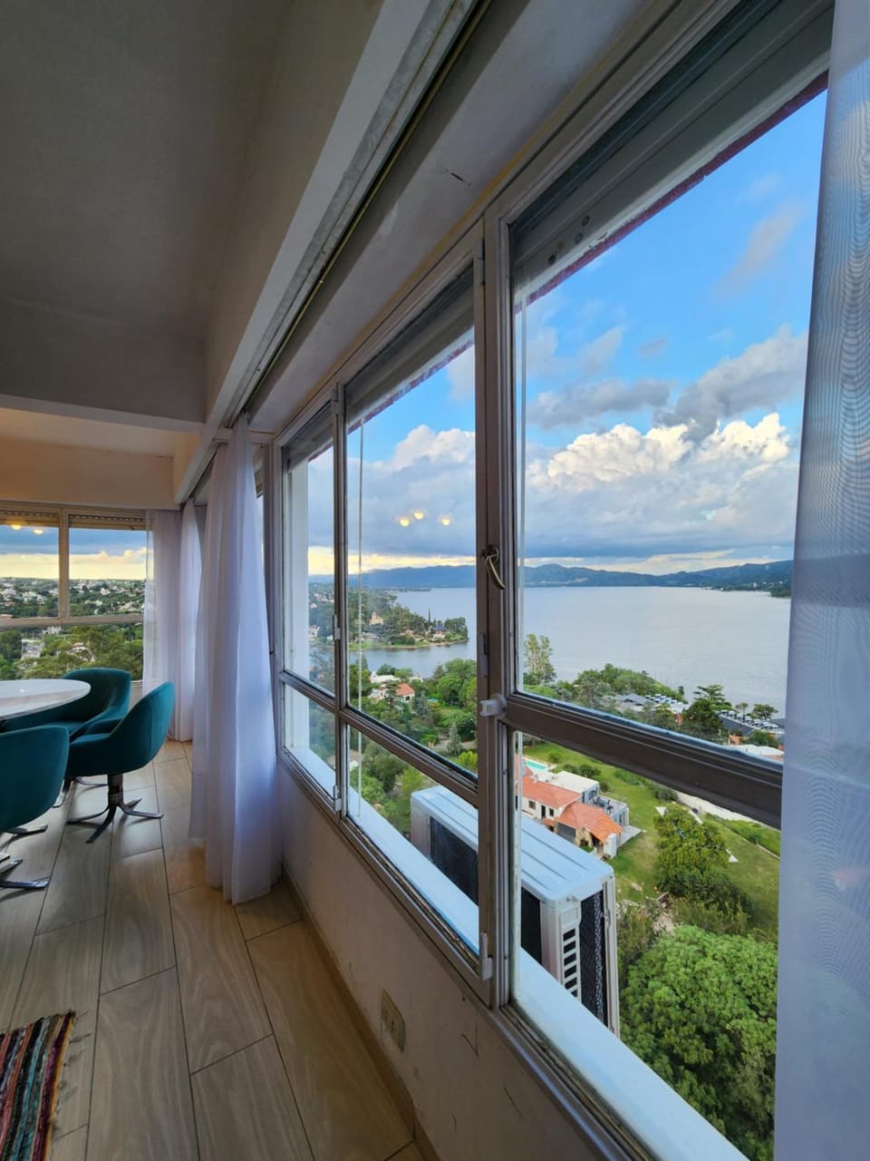 Natural landscape, Living room, Lake view
