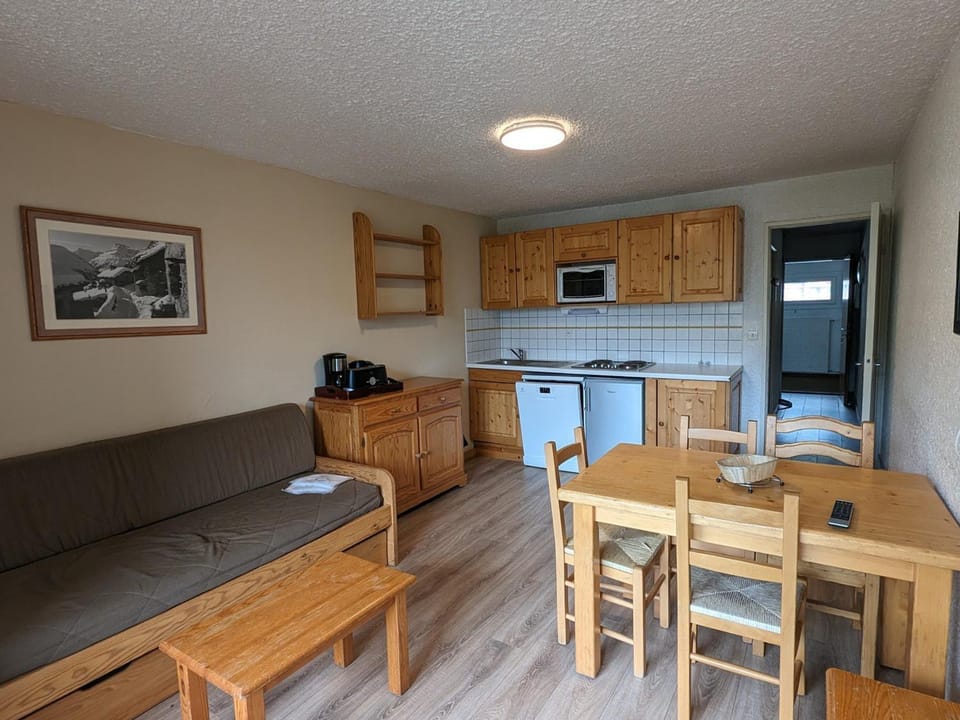 Studio fonctionnel avec balcon, au pied des pistes, animaux admis - FR-1-811-32 Apartment in Les Deux Alpes
