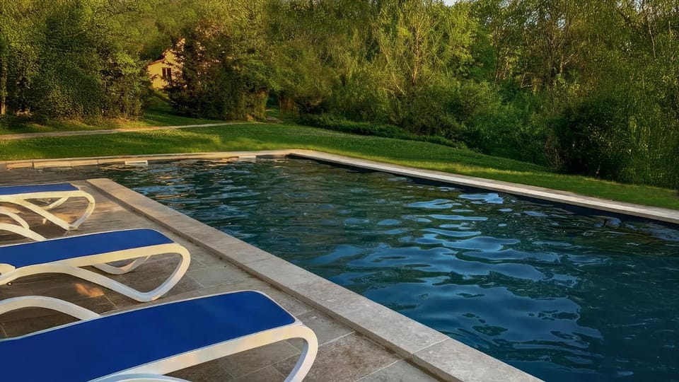 Day, Natural landscape, Garden, Garden view, Pool view, Swimming pool, Swimming pool, sunbed