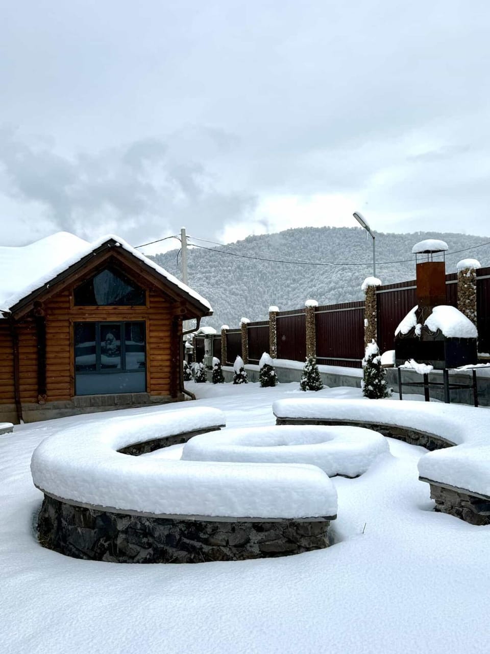 Natural landscape, Winter, Mountain view