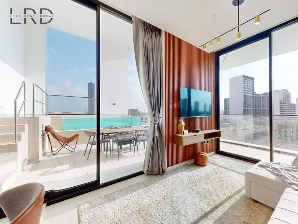 Modern Smart Home 2BR with Private Pool in JVC Apartment in Dubai