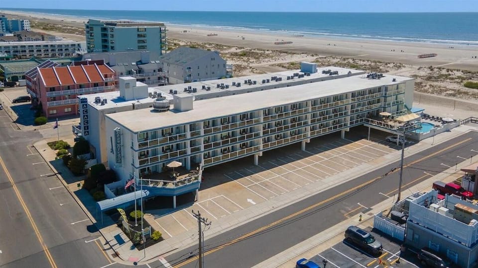 Beachfront Condo with a Heated Pool, BBQ Grills Apartment in Wildwood Crest