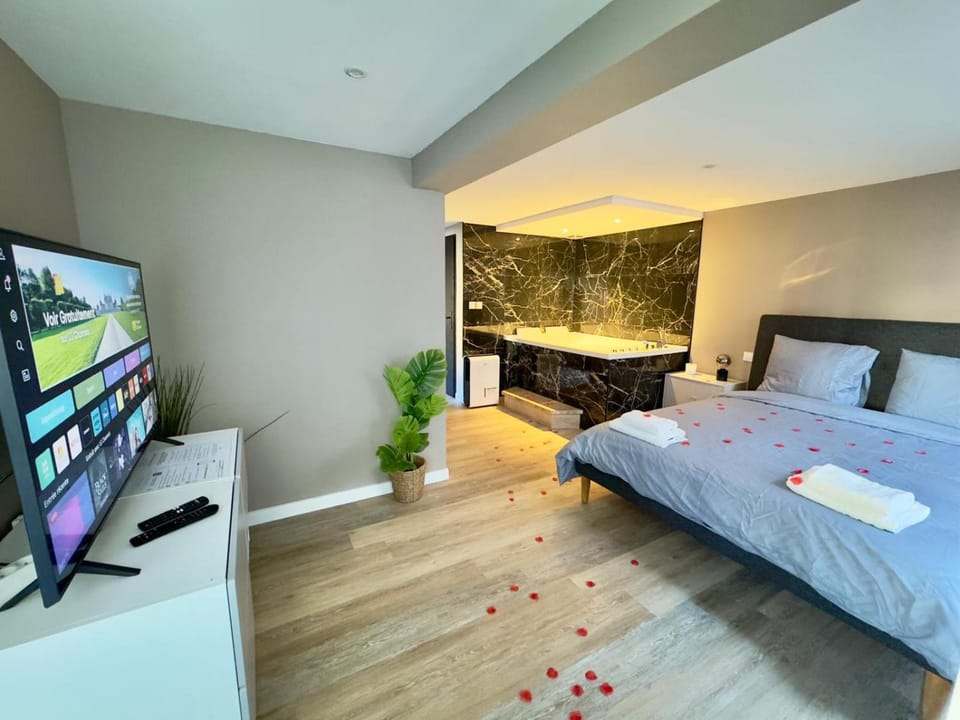 Suite Romantique - Balneo Privé - Parking Apartment in Hauts-de-France